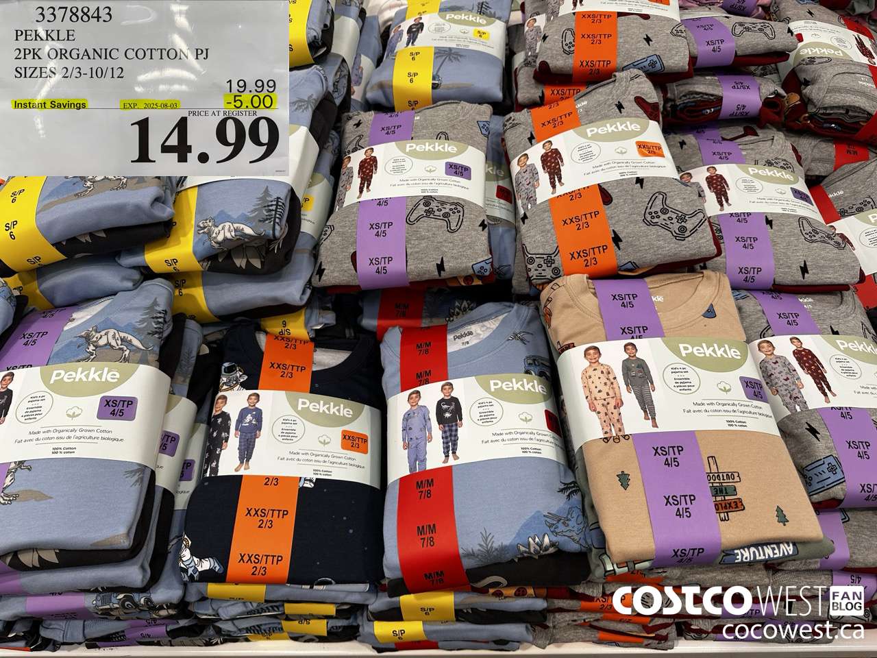 3378843 PEKKLE 4PC ORGANIC COTTON PJ SIZES 2/3-10/12 ($5.00 INSTANT SAVINGS EXPIRES ON 2025-08-03) $14.99