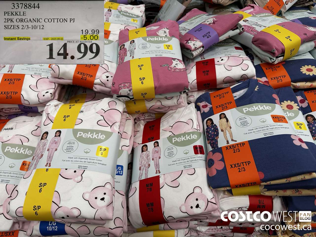 3378844 PEKKLE 4PC ORGANIC COTTON PJ SIZES 2/3-10/12 ($5.00 INSTANT SAVINGS EXPIRES ON 2025-08-03) $14.99