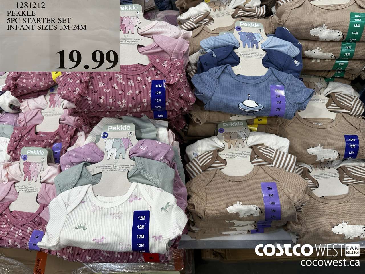 1281212 PEKKLE 5PC STARTER SET INFANT SIZES 3M-24M  $19.99