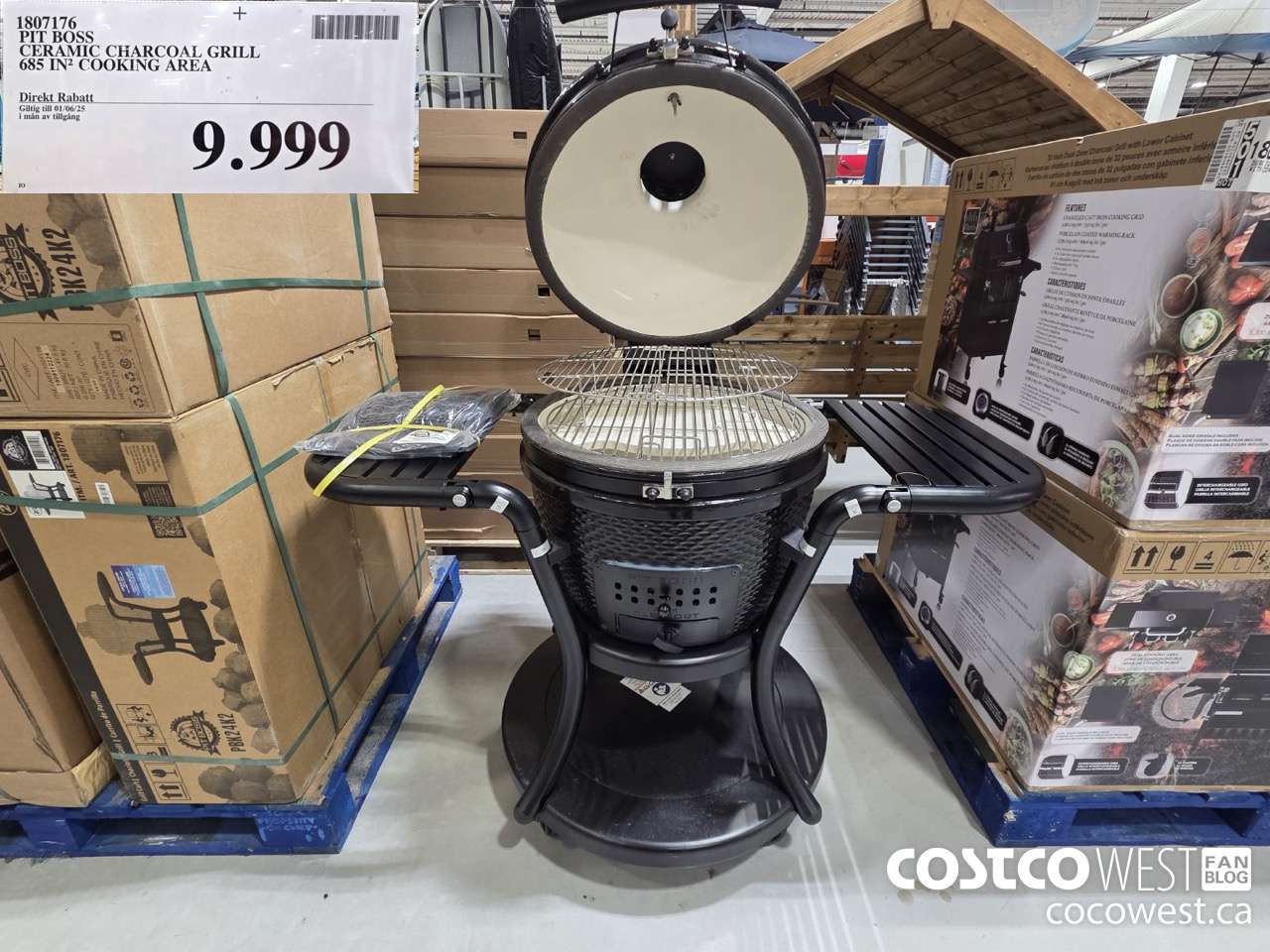 1807176 PIT BOSS CERAMIC CHARCOAL GRILL 685 IN2 COOKING AREA (EXPIRES ON 2025-06-01) $9999.00