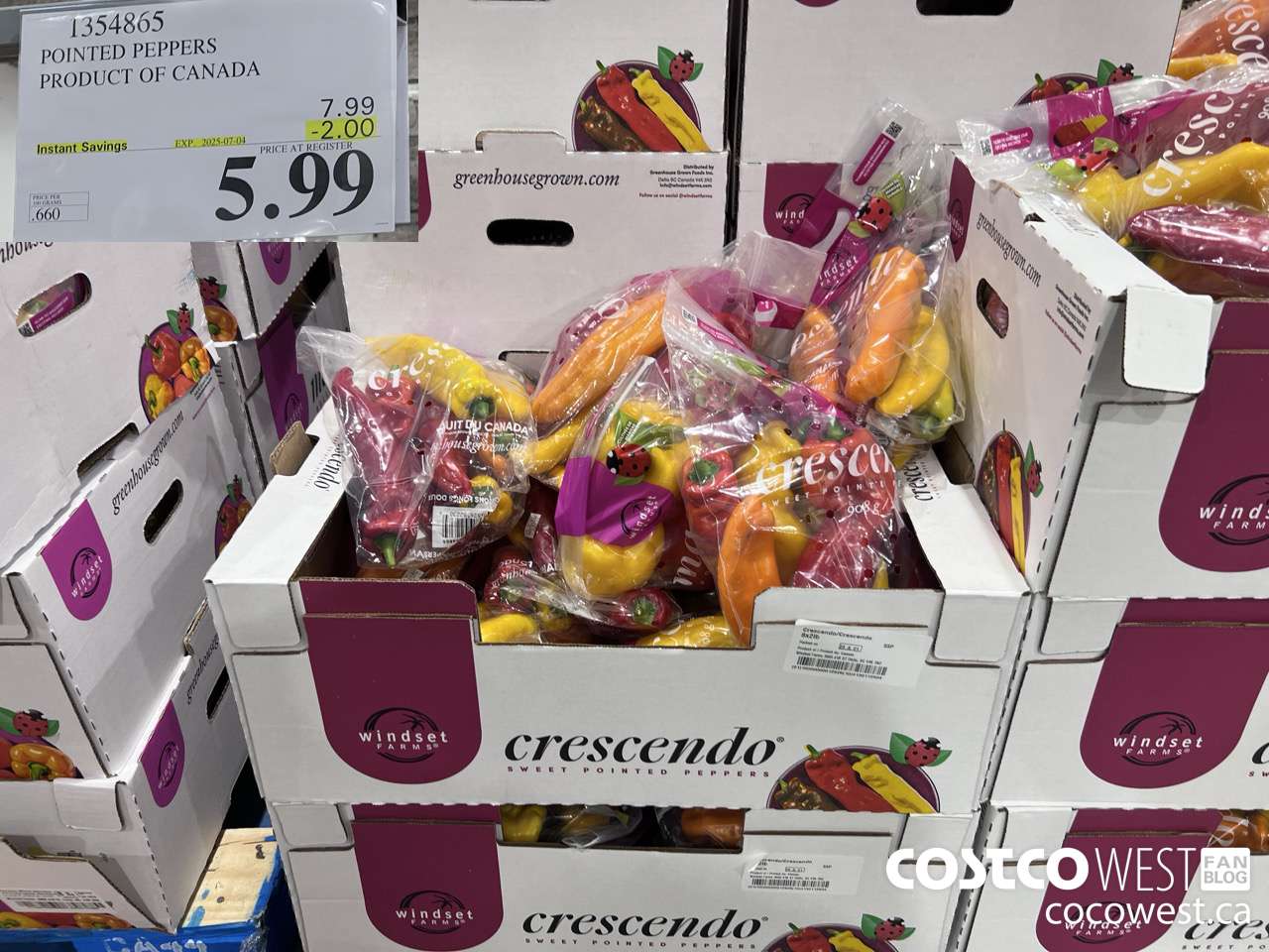 1354865 POINTED PEPPERS PRODUCT OF CANADA ($2.00 INSTANT SAVINGS EXPIRES ON 2025-07-04) $5.99