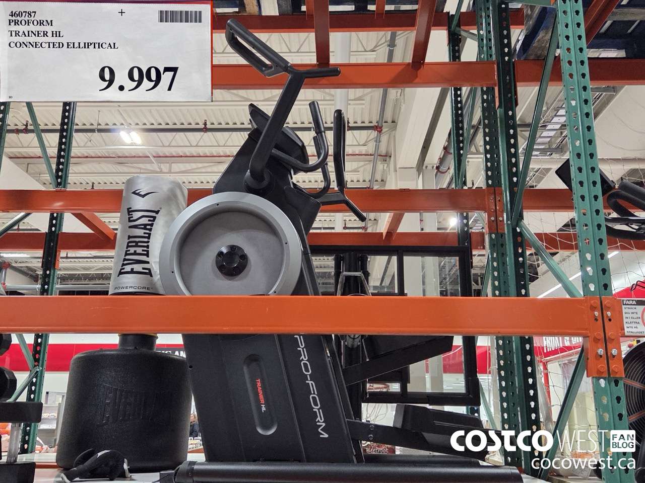 460787 PROFORM TRAINER HL CONNECTED ELLIPTICAL $9997.00