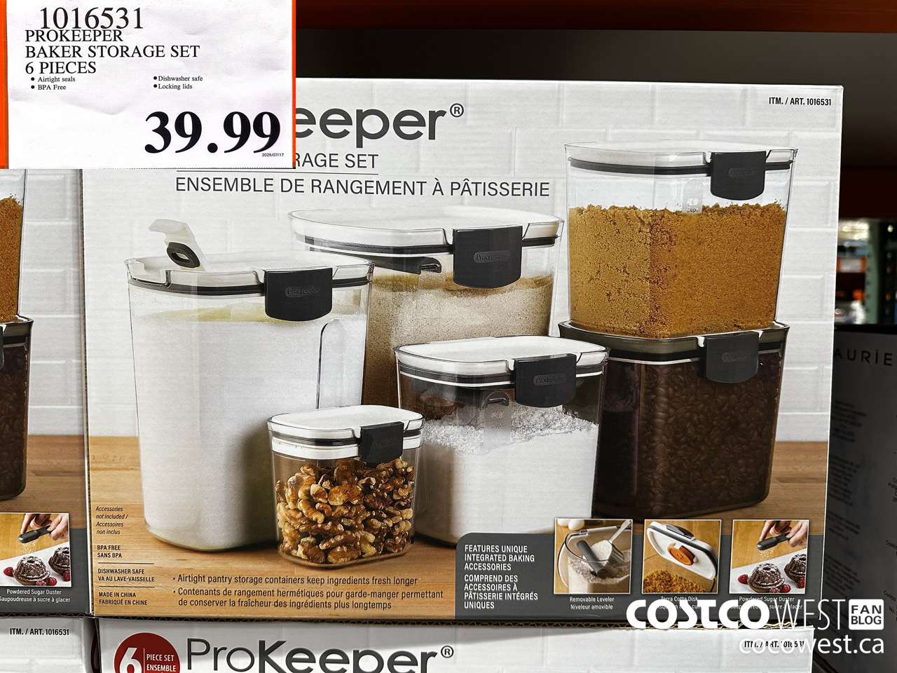 1016531 PROKEEPER 6-PIECE BAKERS STORAGE SET $39.99