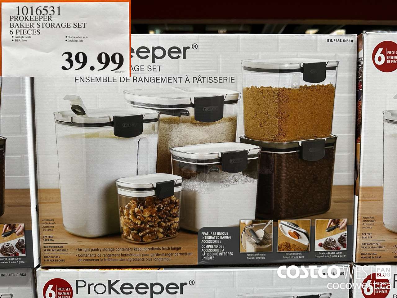 1016531 PROKEEPER 6-PIECE BAKERS STORAGE SET $39.99