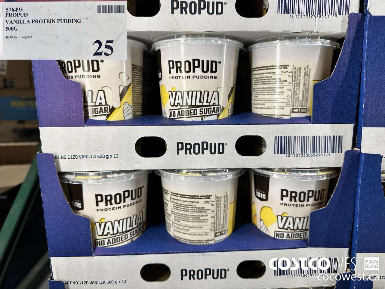 576493 PROPUD VANILLA PROTEIN PUDDING 500G $25.00