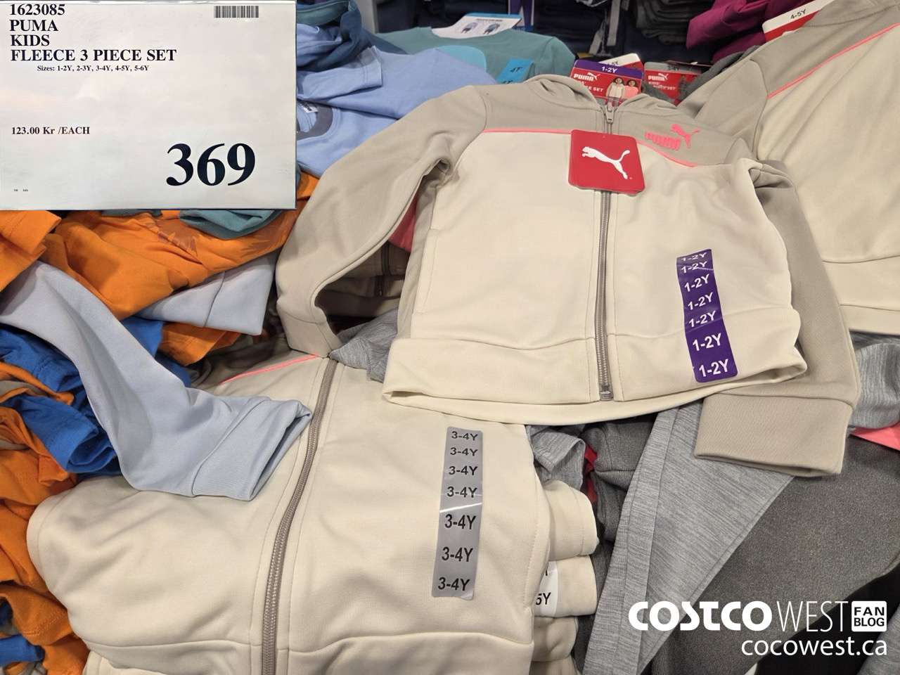 1623085 PUMA KIDS FLEECE 3 PIECE SET $369.00