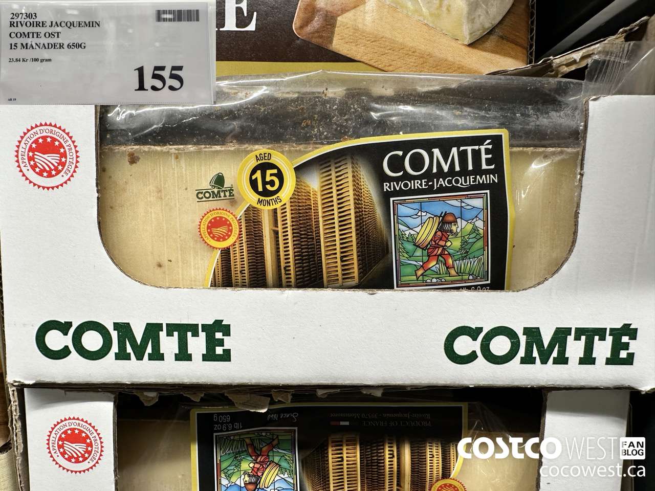 297303 RIVOIRE JACQUEMIN COMTE OST 15 MANADER 650G $155.00