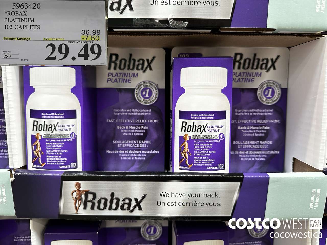 5963420 ROBAX PLATINUM 102 CAPLETS ($7.50 INSTANT SAVINGS EXPIRES ON 2025-07-20) $29.49