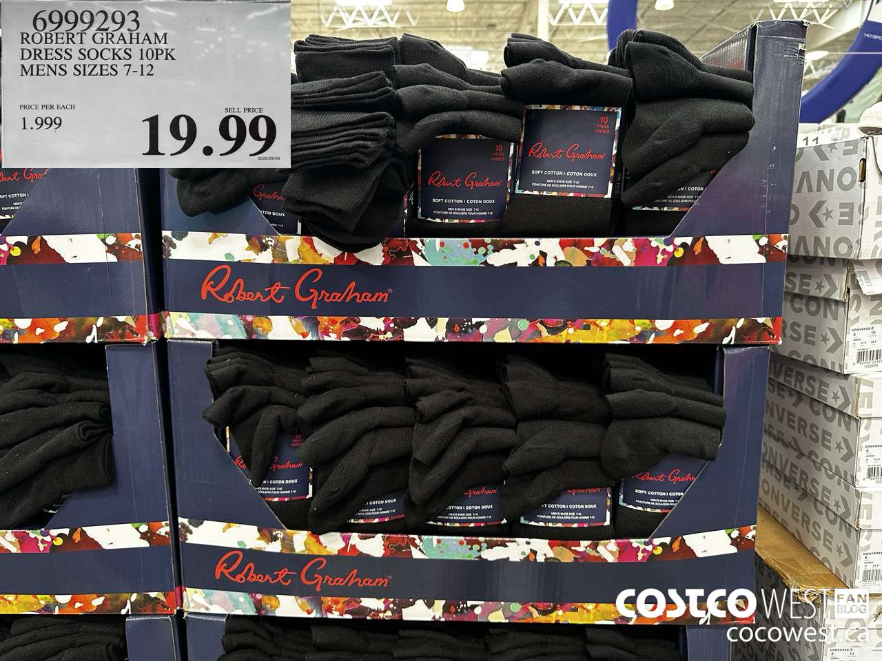 6999293 ROBERT GRAHAM DRESS SOCKS 10PK MENS SIZES 7-12 $19.99