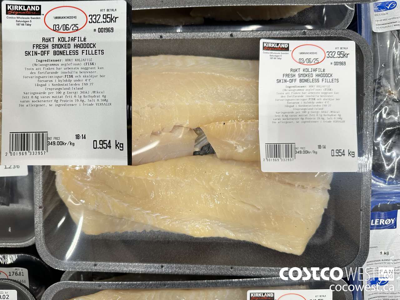 001969 ROKT KOLJAFILE FRESH SMOKED HADDOCK SKIN-OFF BONELESS FILLETS $349.00