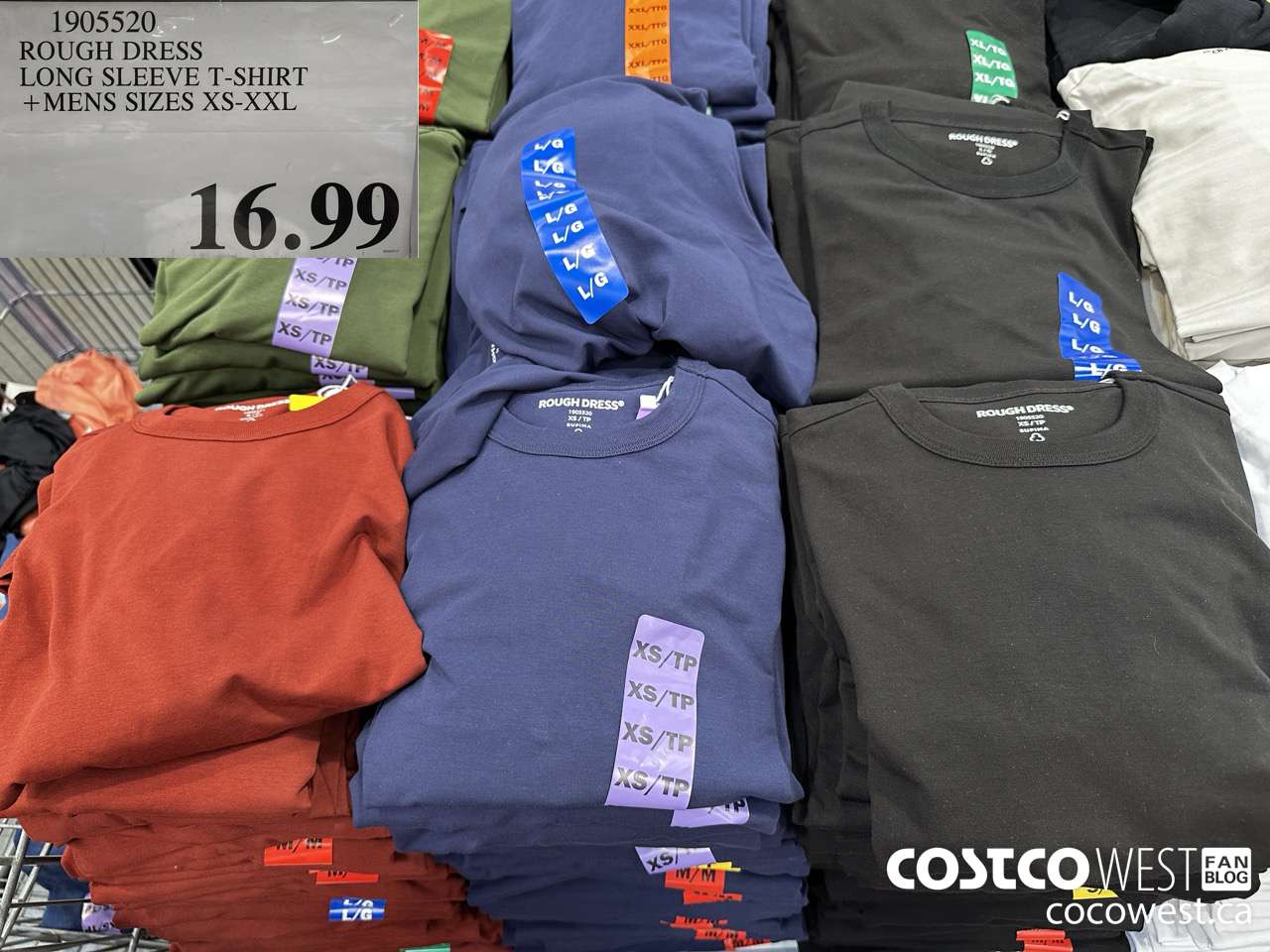 1905520 ROUGH DRESS LONG SLEEVE T-SHIRT MENS SIZES XS-XXL $16.99