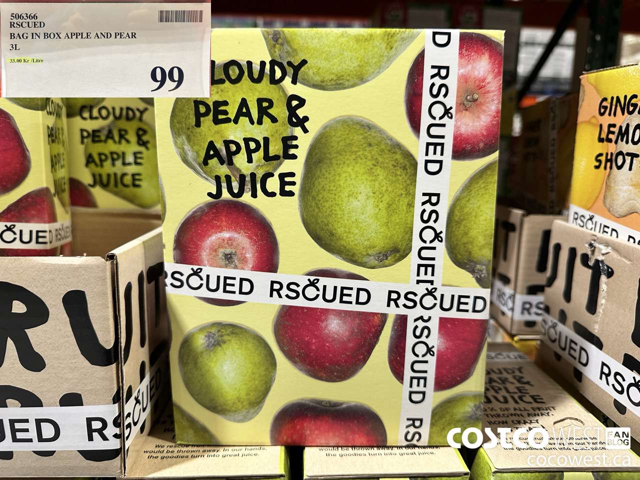 506366 RSCUED BAG IN A BOX APPLE AND PEAR 3L $99.00