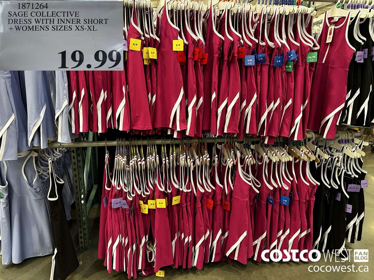 1871264 SAGE COLLECTIVE DRESS WITH INNER SHORT WOMENS SIZES XS-XL $19.99