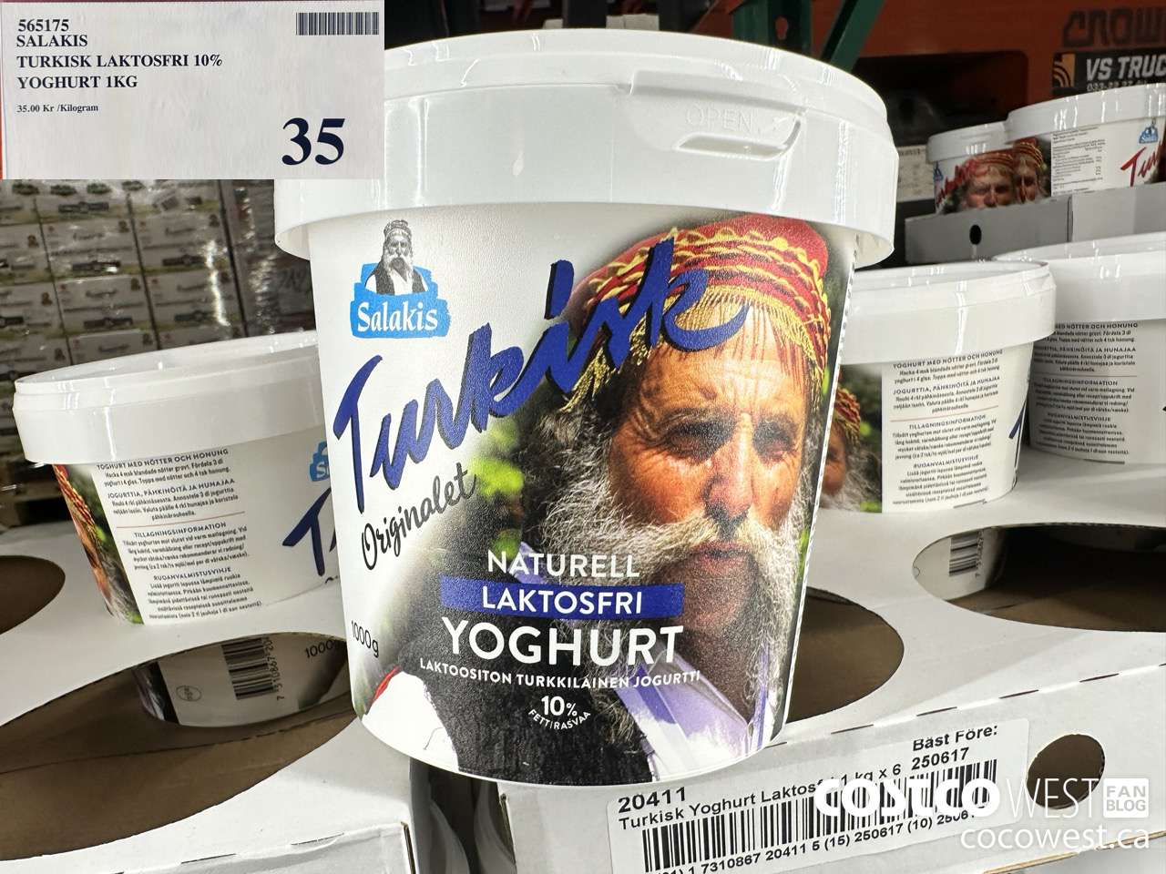 565175 SALAKIS TURKISK LAKTOSFRI 10% YOGHURT 1KG $35.00