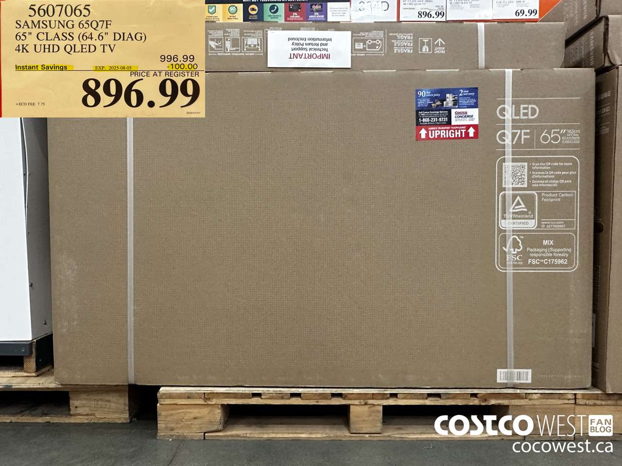 5607065 SAMSUNG 65Q7F 65