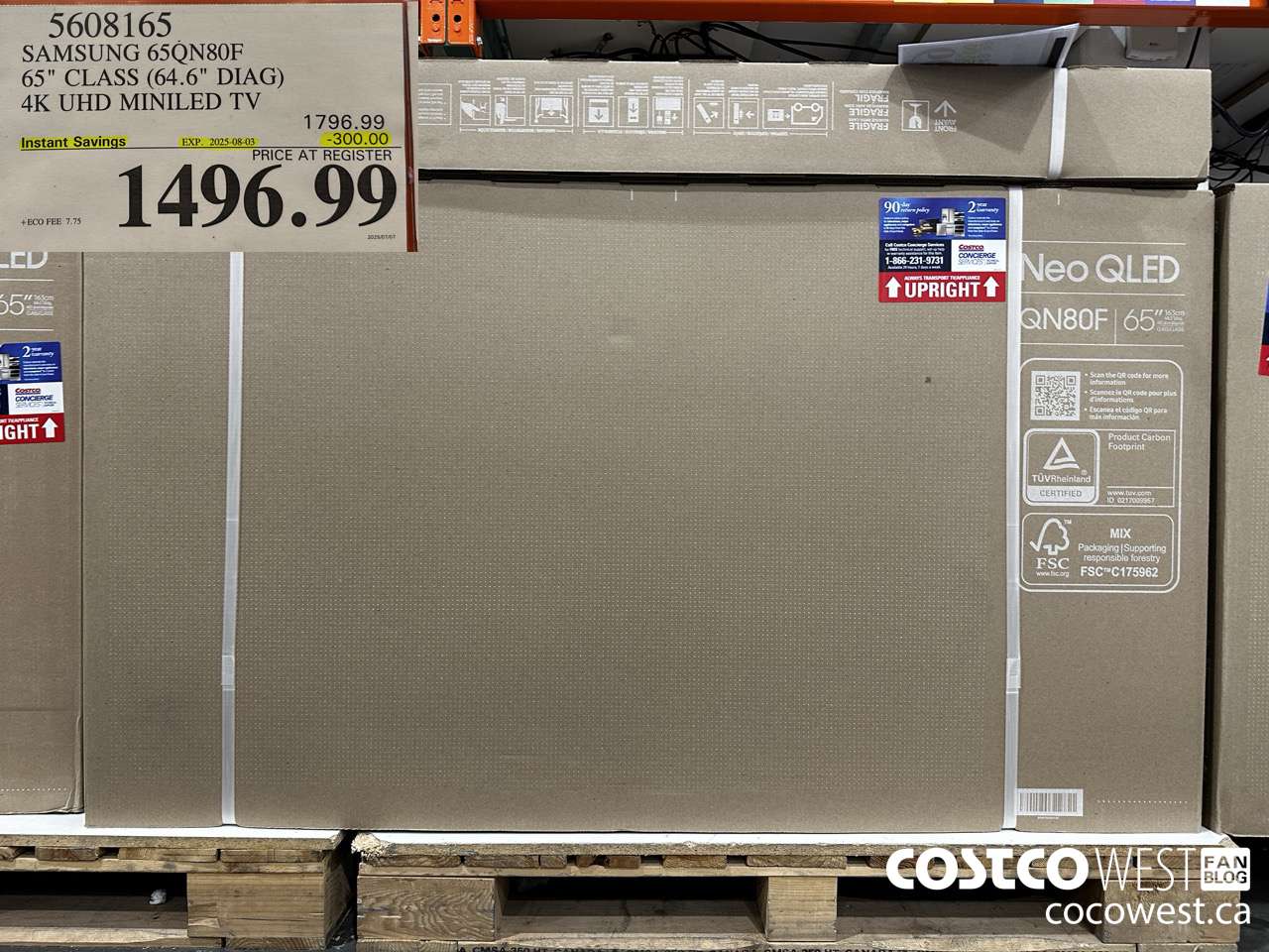 5608165 SAMSUNG 65QN80F 65