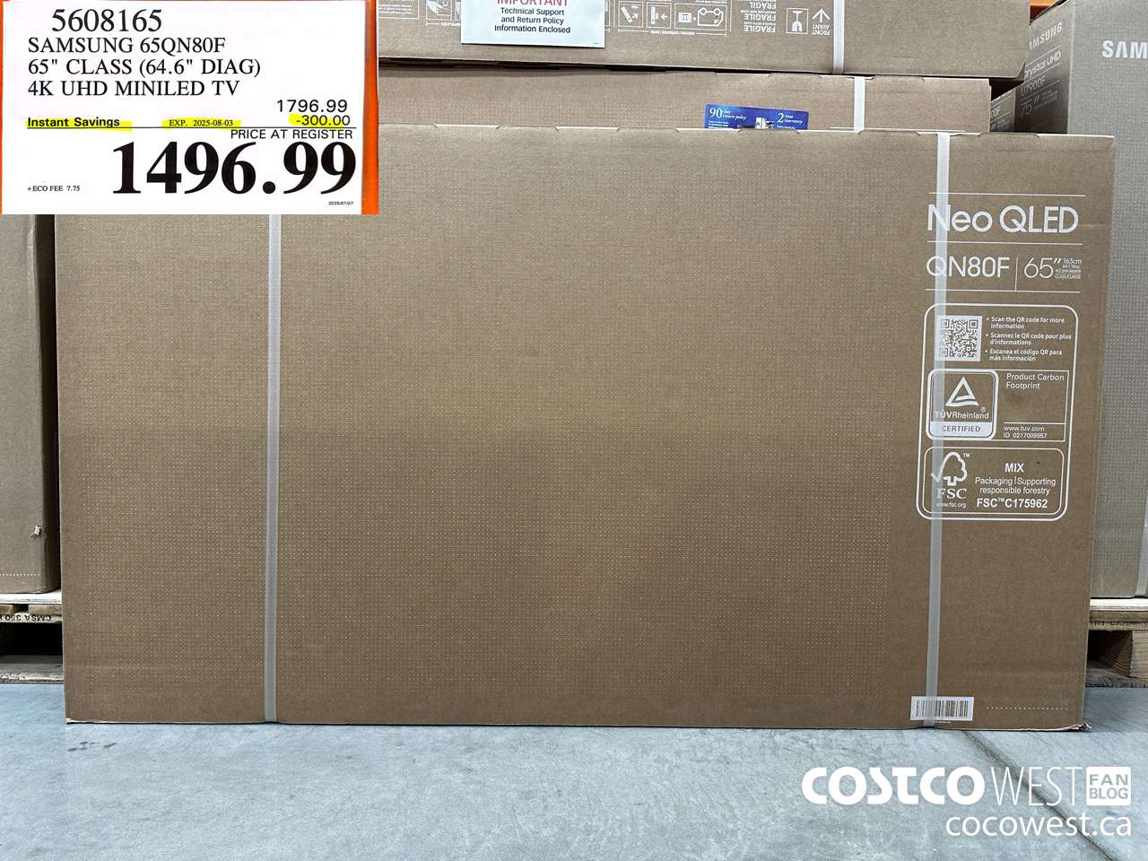 5608165 SAMSUNG 65QN80F 65