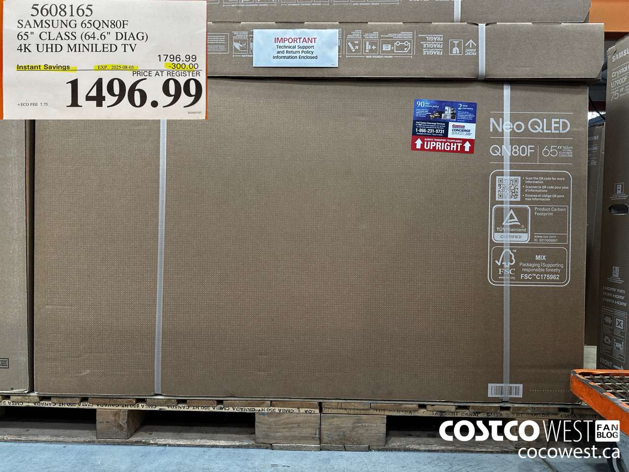 5608165 SAMSUNG 65QN80F 65