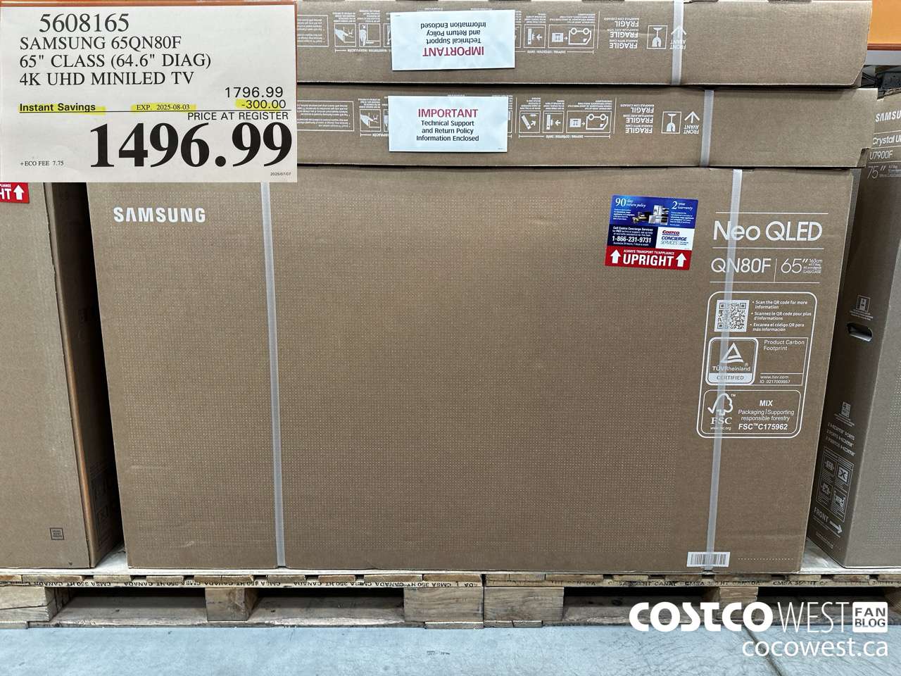 5608165 SAMSUNG 65QN80F 65