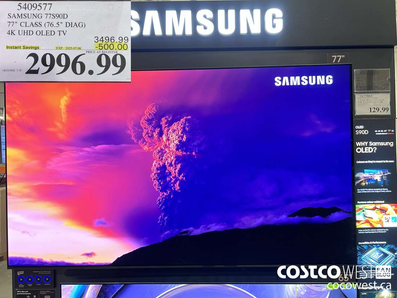 5409577 SAMSUNG 77S90D 77