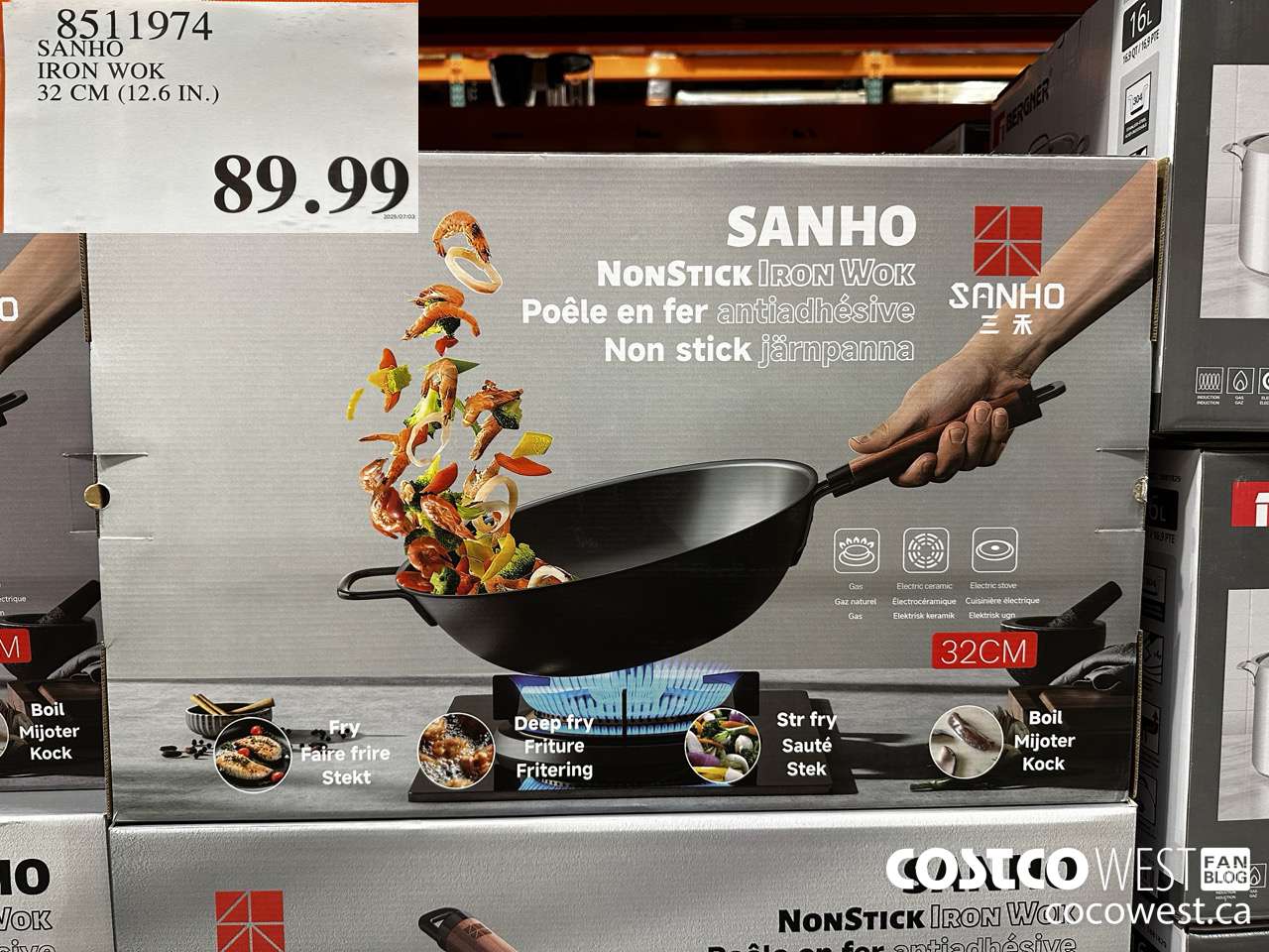 8511974 SANHO IRON WOK 32 CM (12.6 IN.) $89.99