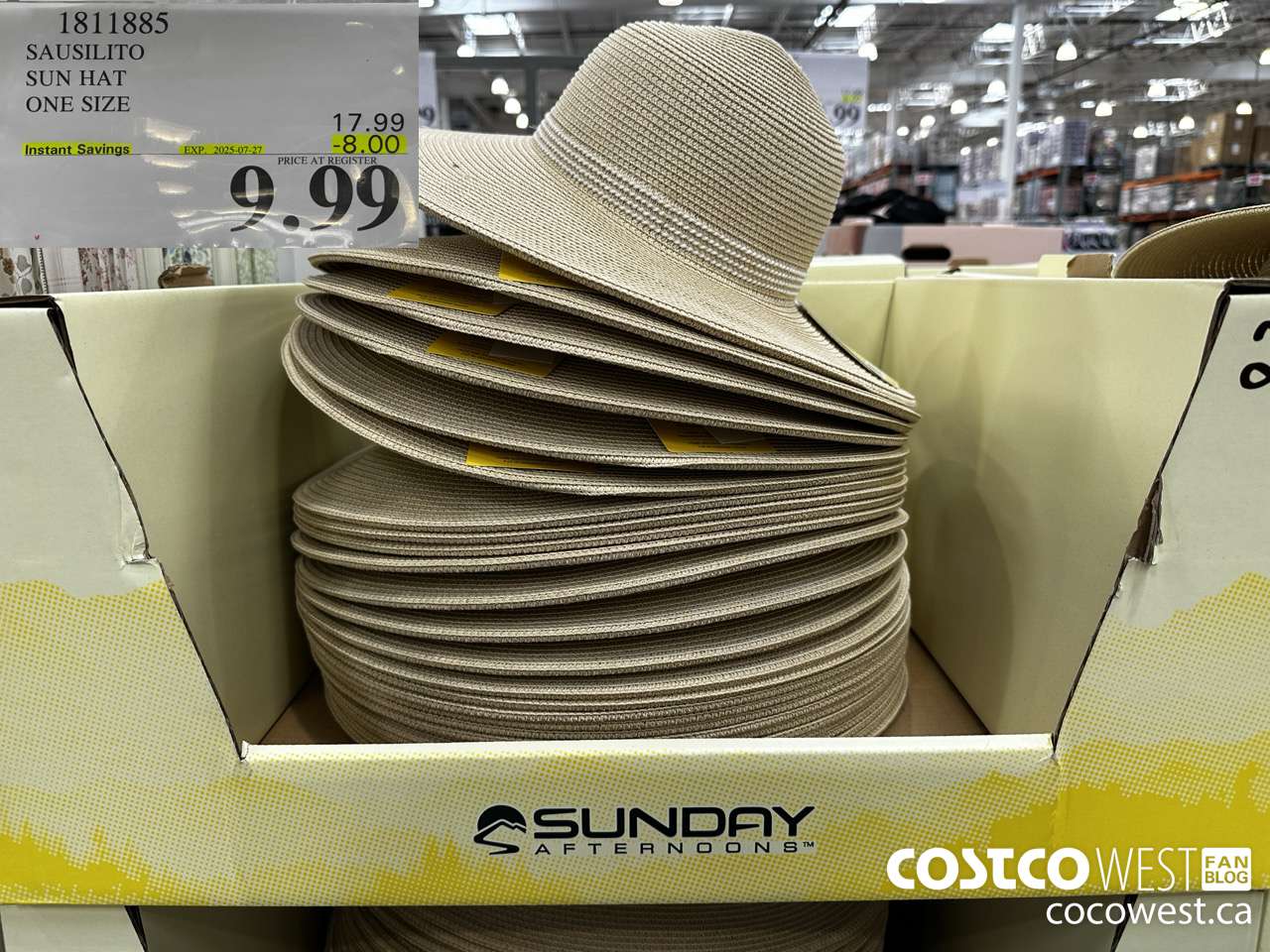 1811885 SAUSILITO SUN HAT ONE SIZE ($8.00 INSTANT SAVINGS EXPIRES ON 2025-07-27) $9.99