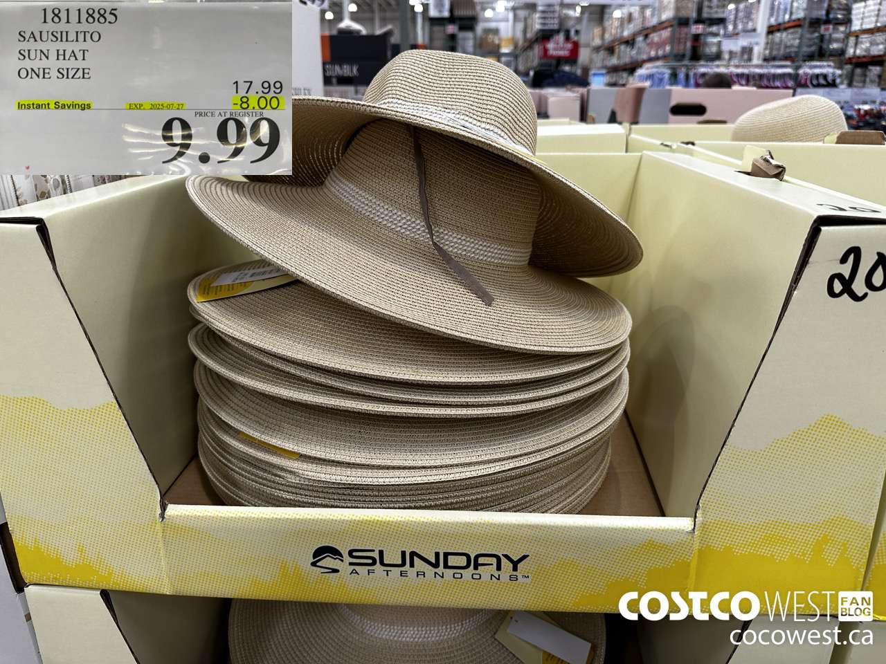 1811885 SAUSILITO SUN HAT ONE SIZE ($8.00 INSTANT SAVINGS EXPIRES ON 2025-07-27) $9.99