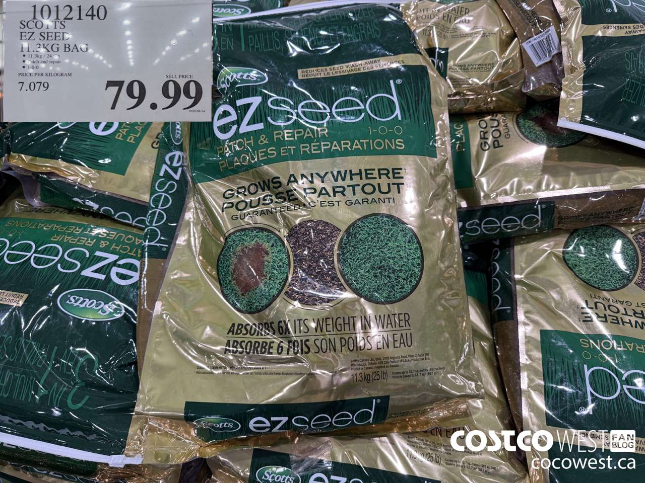 1012140 SCOTTS EZ SEED 11.3KG BAG $79.99