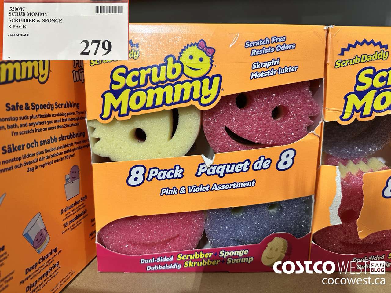 520087 SCRUB MOMMY SCRUBBER & SPONGE 8 PACK $279.00