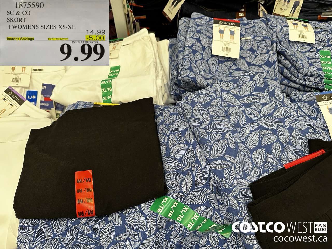 1875590 SC & CO SKORT WOMENS SIZES XS-XL ($5.00 INSTANT SAVINGS EXPIRES ON 2025-07-20) $9.99