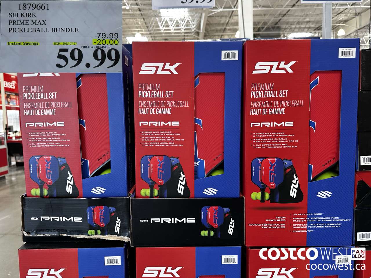 1879661 SELKIRK PRIME MAX PICKLEBALL BUNDLE ($20.00 INSTANT SAVINGS EXPIRES ON 2025-07-27) $59.99
