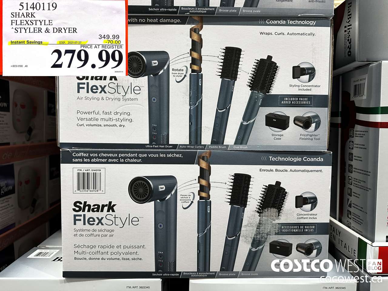 5140119 SHARK FLEXSTYLE STYLER & DRYER ($70.00 INSTANT SAVINGS EXPIRES ON 2025-07-27) $279.99