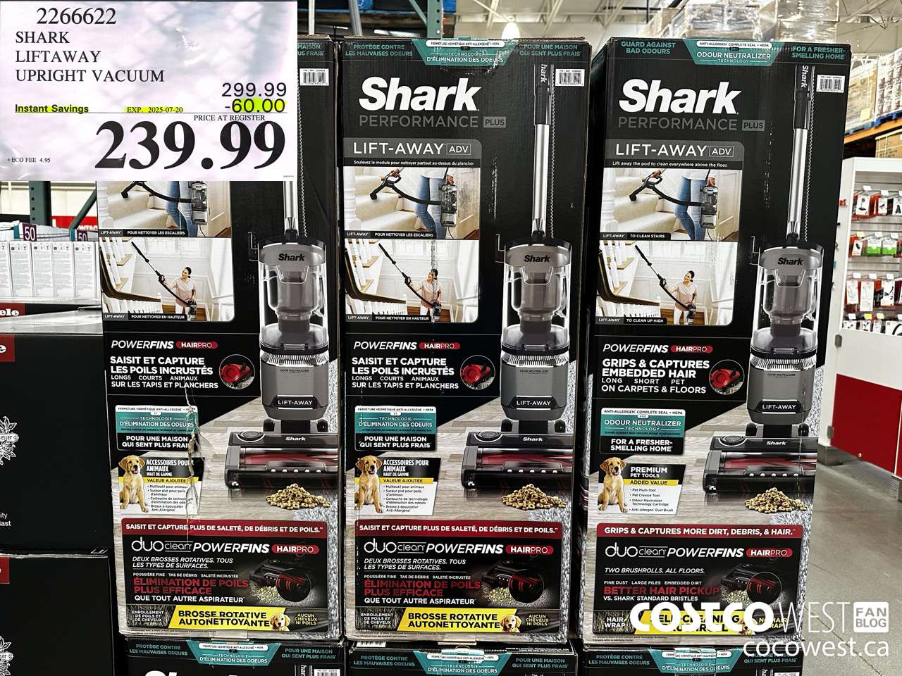 2266622 SHARK PERFORMANCE PLUS UPRIGHT VACUUM WITH ODOR NEUTRALIZER TECH ($60.00 INSTANT SAVINGS EXPIRES ON 2025-07-20) $239.99