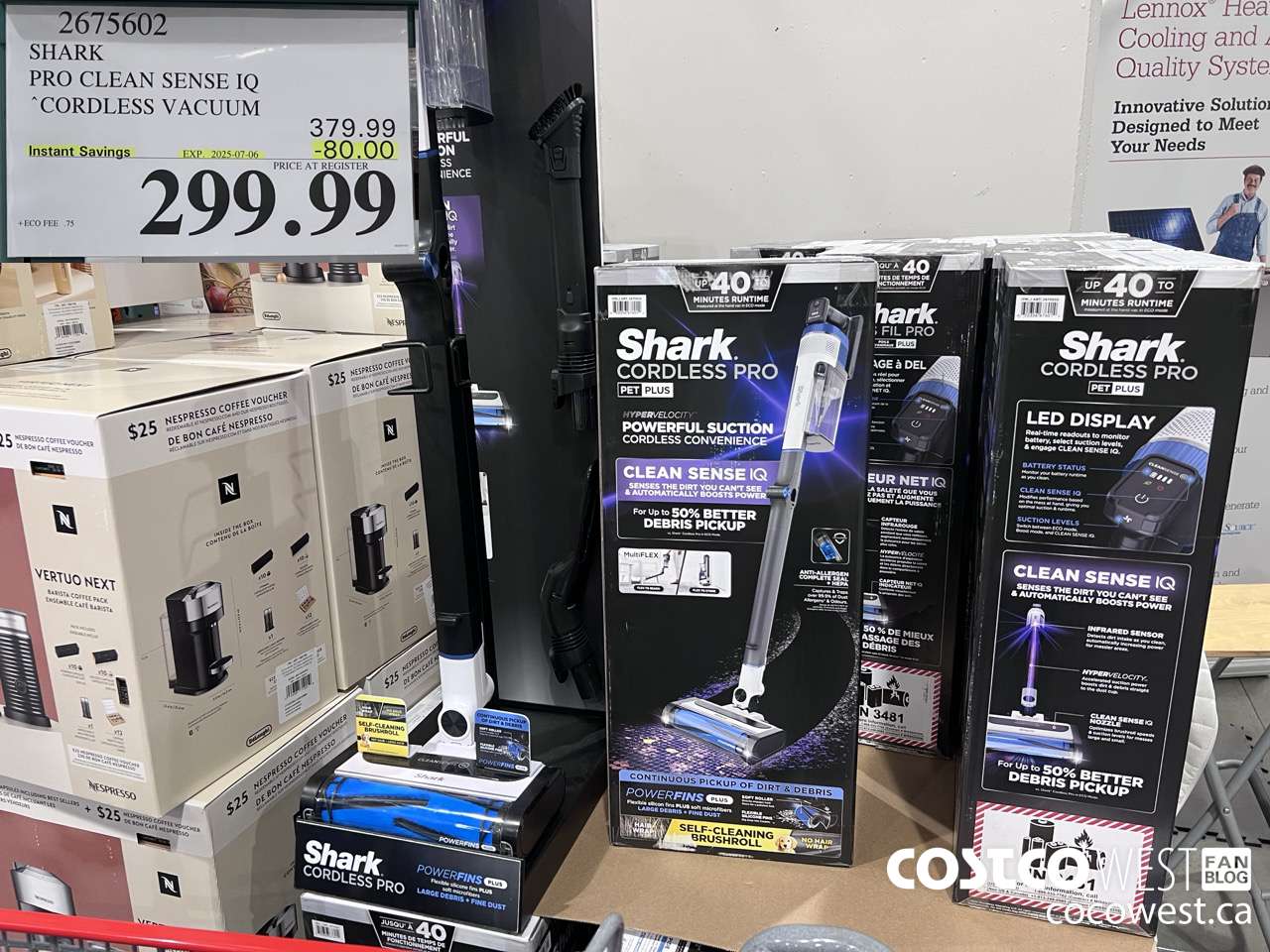 2675602 SHARK PRO CLEAN SENSE IQ CORDLESS VACUUM ($80.00 INSTANT SAVINGS EXPIRES ON 2025-07-06) $299.99