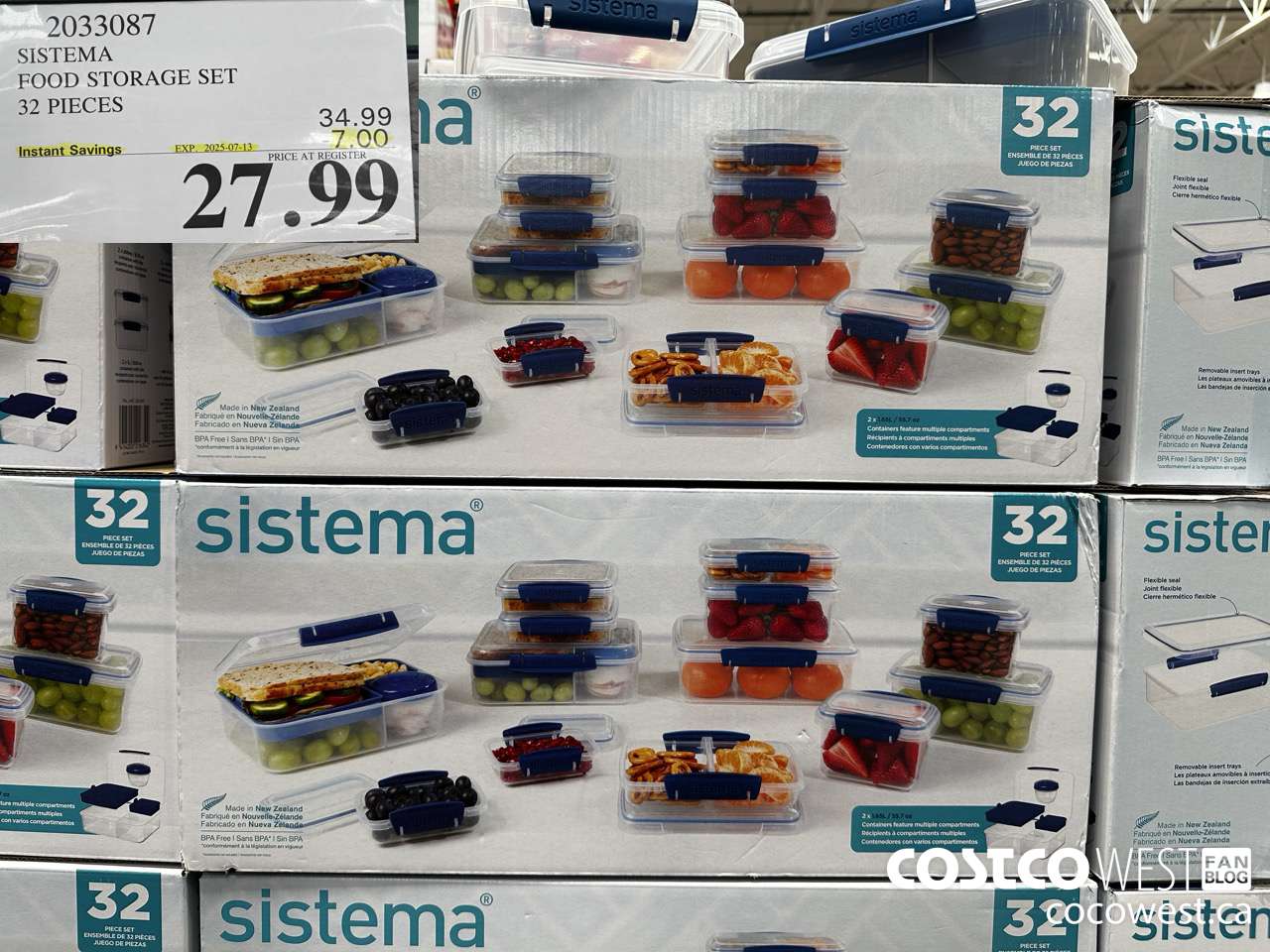 2033087 SISTEMA FOOD STORAGE SET 32 PIECES ($7.00 INSTANT SAVINGS EXPIRES ON 2025-07-13) $27.99