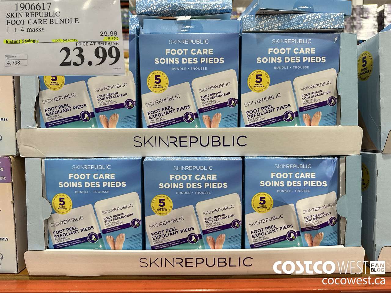 1906617 SKIN REPUBLIC FOOT CARE BUNDLE 1 + 4 MASKS ($6.00 INSTANT SAVINGS EXPIRES ON 2025-07-13) $23.99
