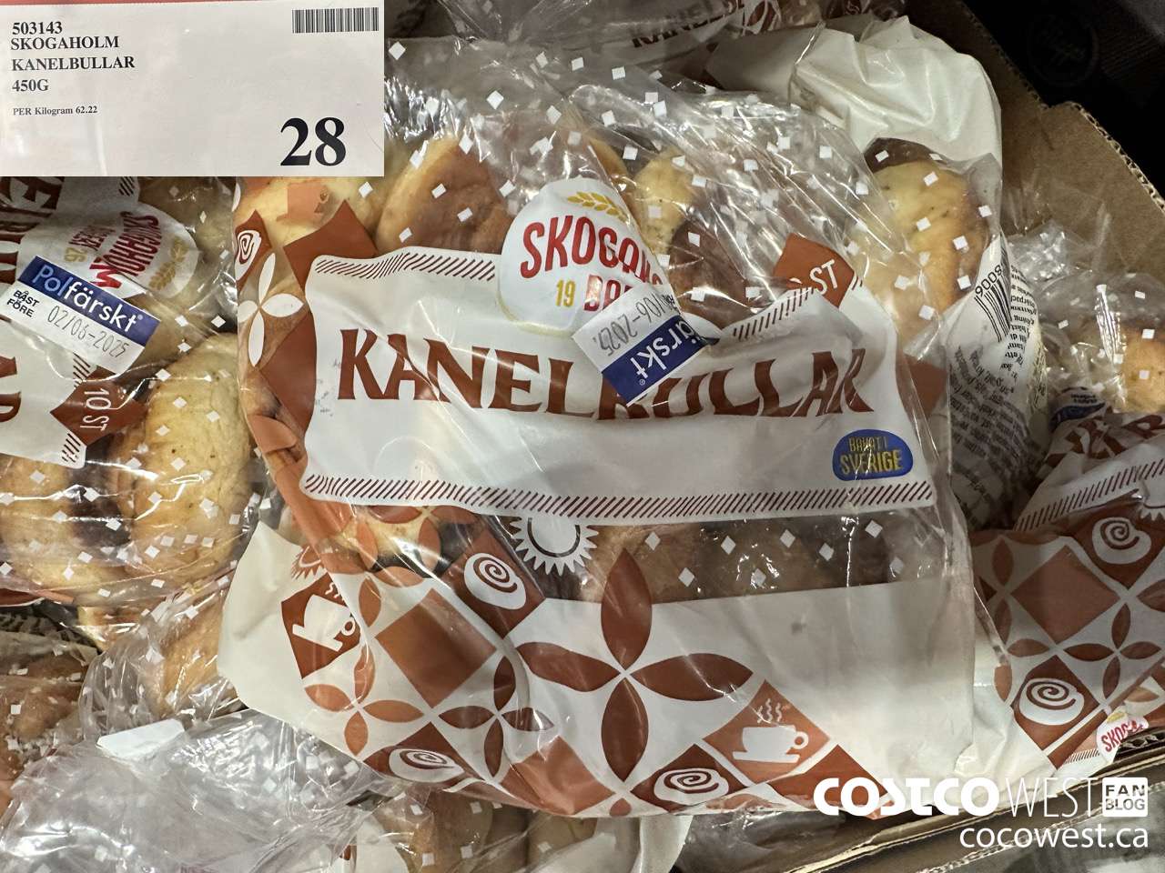 503143 SKOGAHOLM KANELBULLAR 450G $28.00