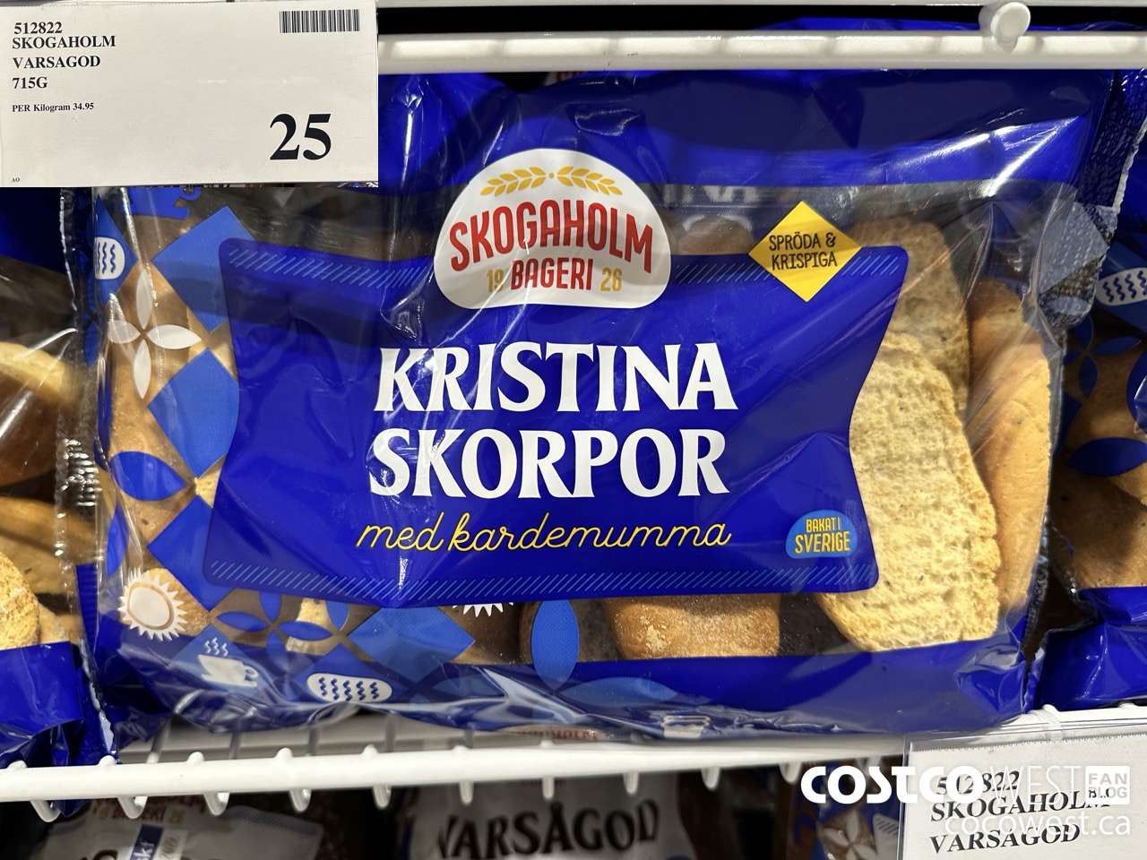 512822 SKOGAHOLM VARSAGOD 715G $25.00