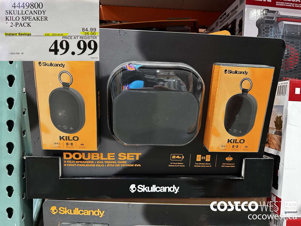 4449800 SKULLCANDY KILO SPEAKER 2-PACK ($35.00 INSTANT SAVINGS EXPIRES ON 2025-08-04) $49.99