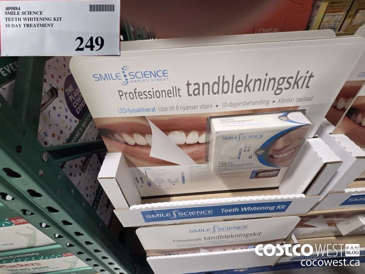 409884 SMILE SCIENCE TEETH WHITENING KIT 10 DAY TREATMENT $249.00