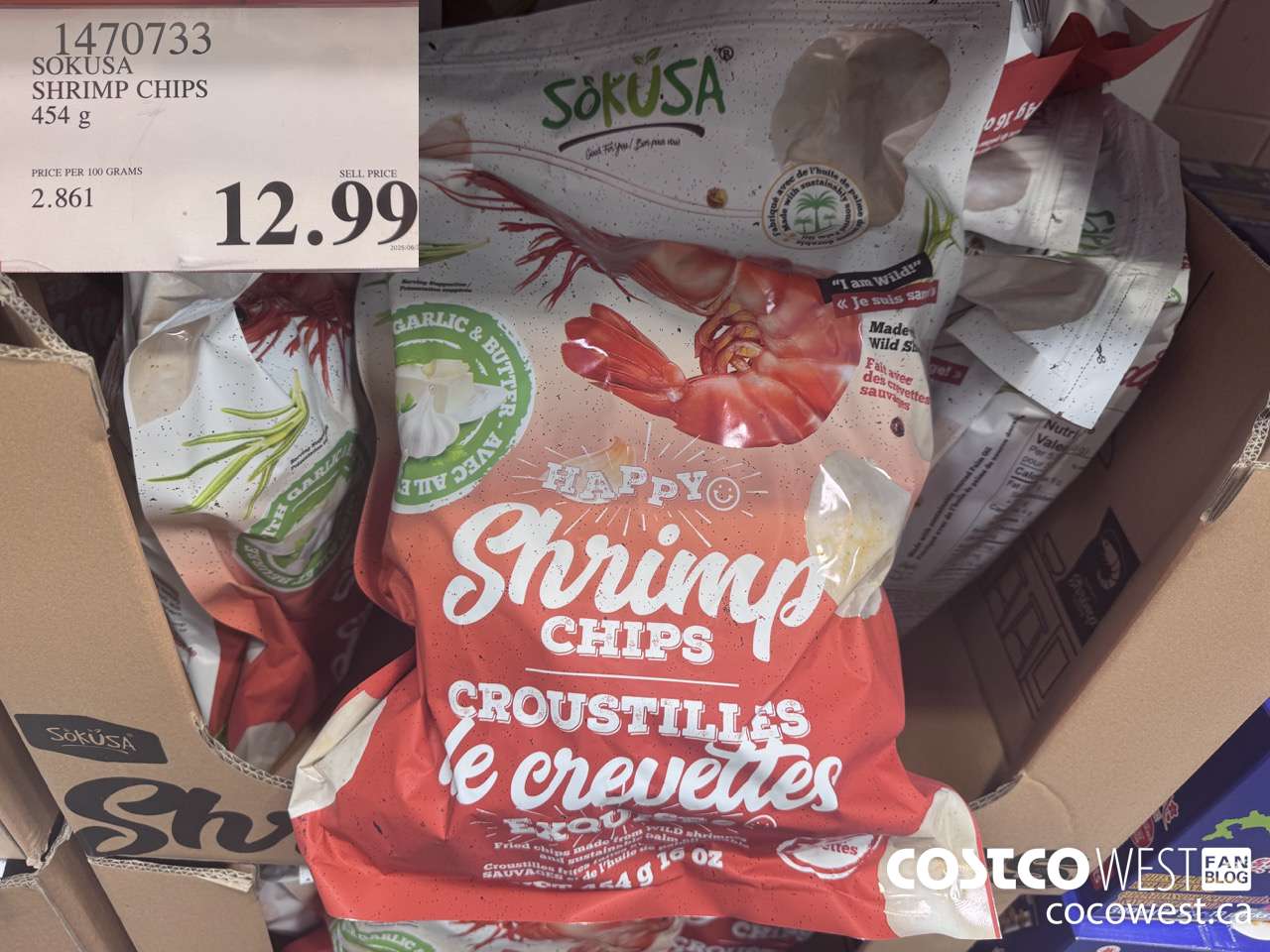 1470733 SOKUSA SHRIMP CHIPS 454G $12.99