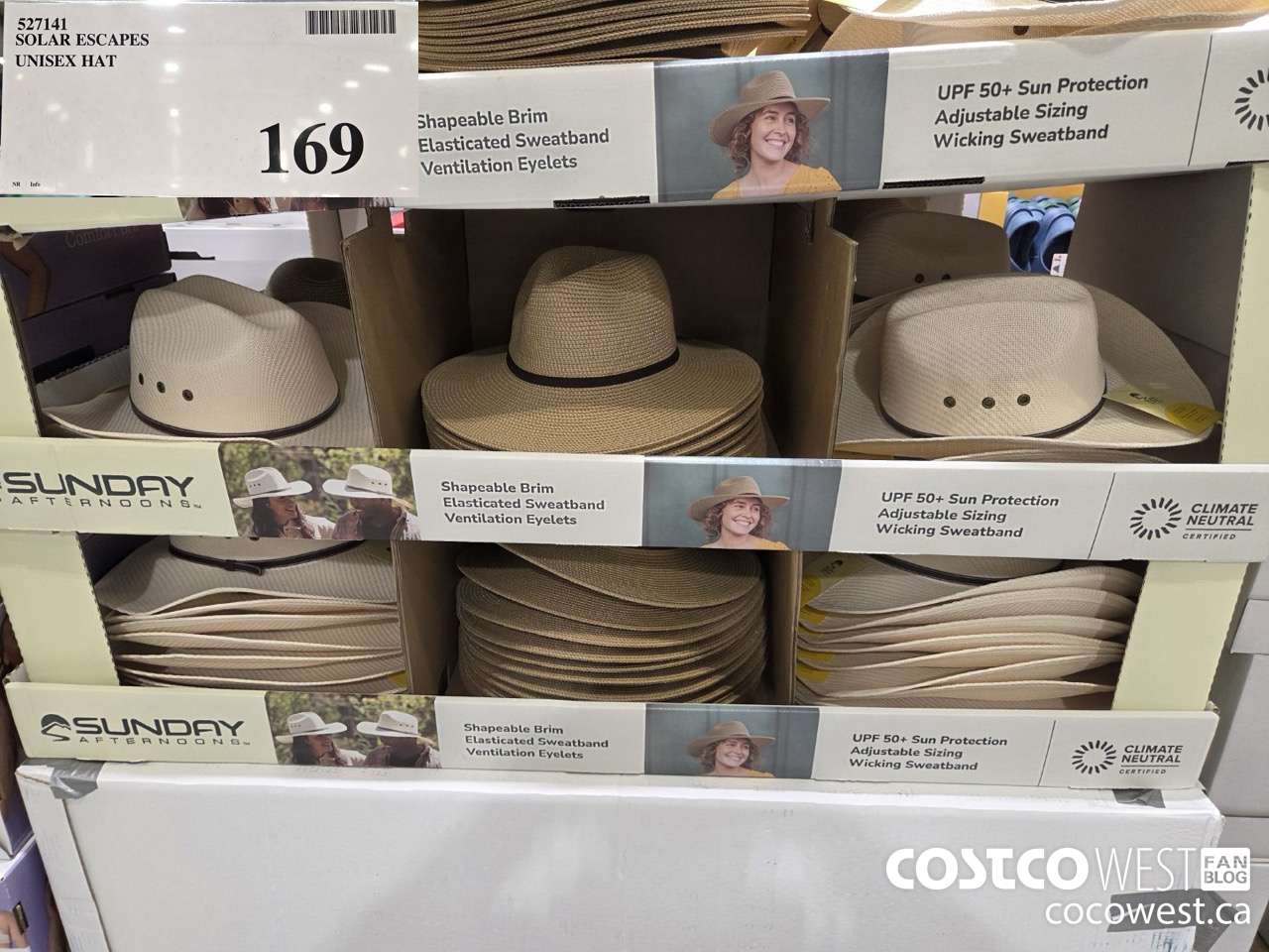 527141 SOLAR ESCAPES UNISEX HAT $169.00