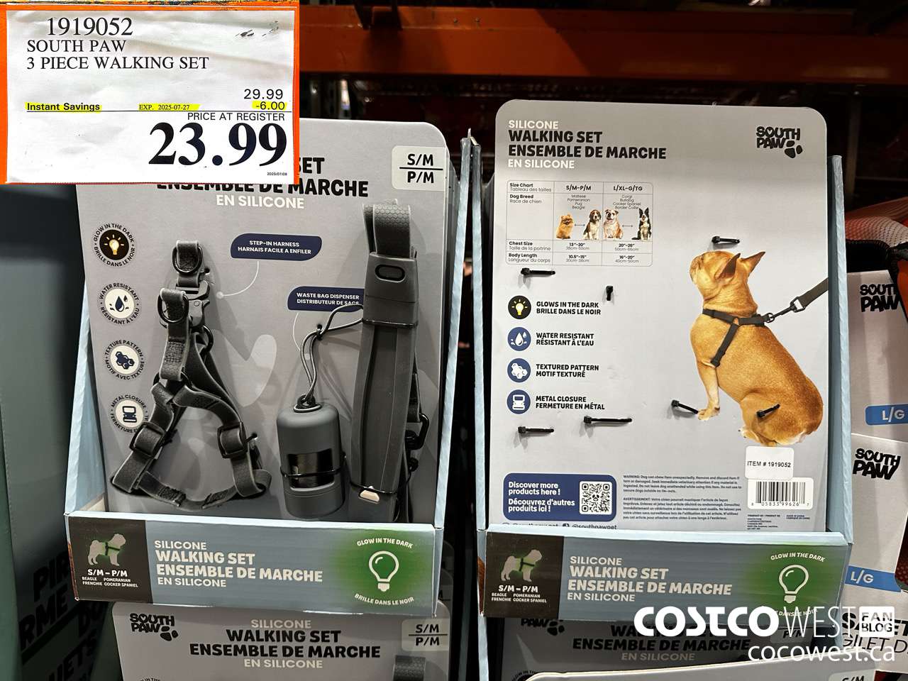 1919052 SOUTH PAW 3 PIECE WALKING SET ($6.00 INSTANT SAVINGS EXPIRES ON 2025-07-27) $23.99