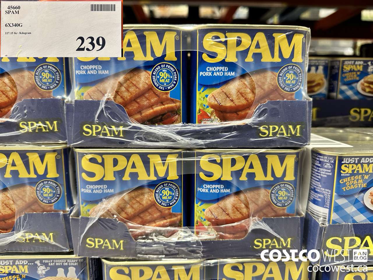 45660 SPAM 6 X 340G $239.00