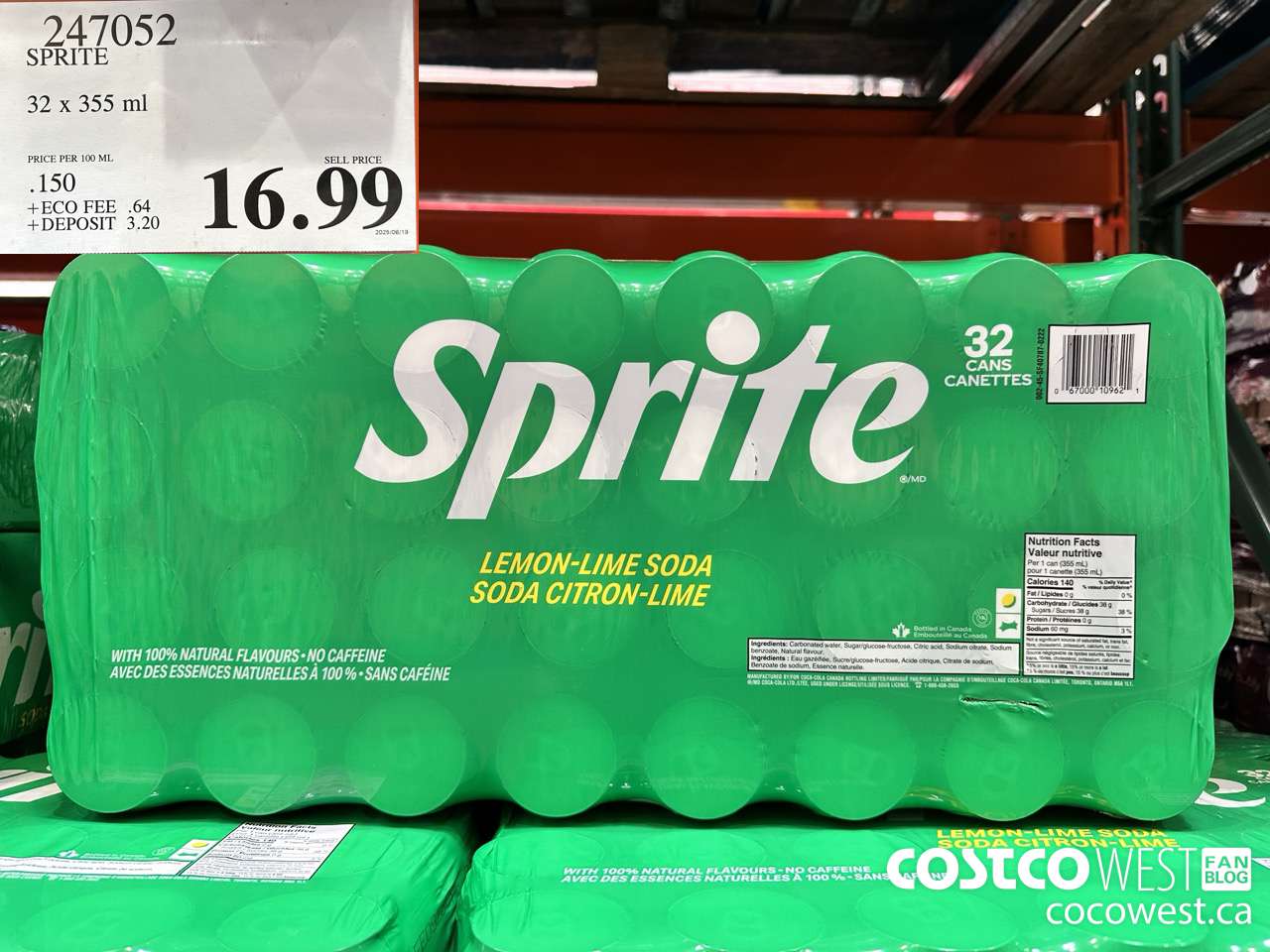 247052 SPRITE 32 X 355ML $16.99