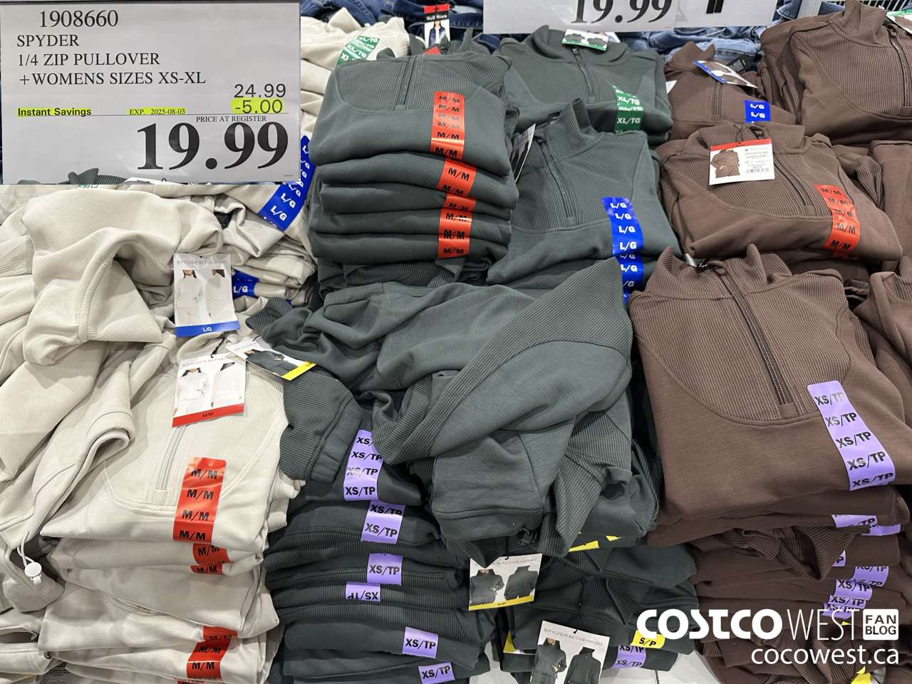 1908660 SPYDER 1/4 ZIP PULLOVER WOMENS SIZES XS-XL ($5.00 INSTANT SAVINGS EXPIRES ON 2025-08-03) $19.99