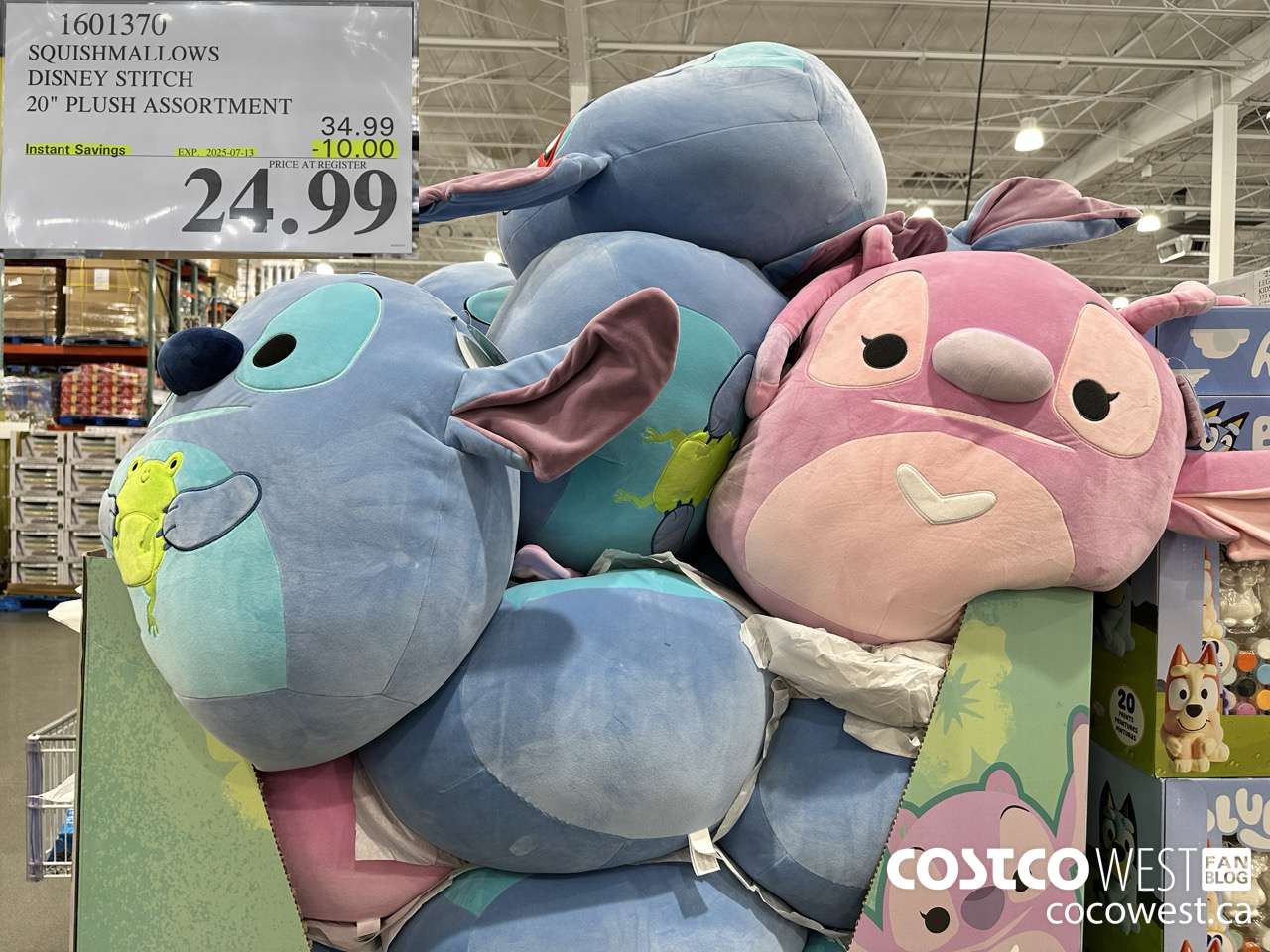 1601370 SQUISHMALLOWS DISNEY STITCH 20inch PLUSH  ($10.00 INSTANT SAVINGS EXPIRES ON 2025-07-13) $24.99