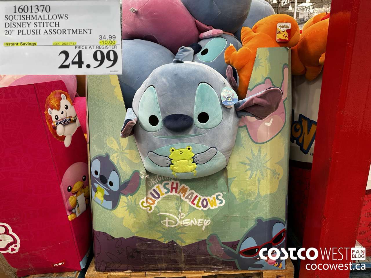 1601370 SQUISHMALLOWS DISNEY STITCH 20inch PLUSH  ($10.00 INSTANT SAVINGS EXPIRES ON 2025-07-13) $24.99