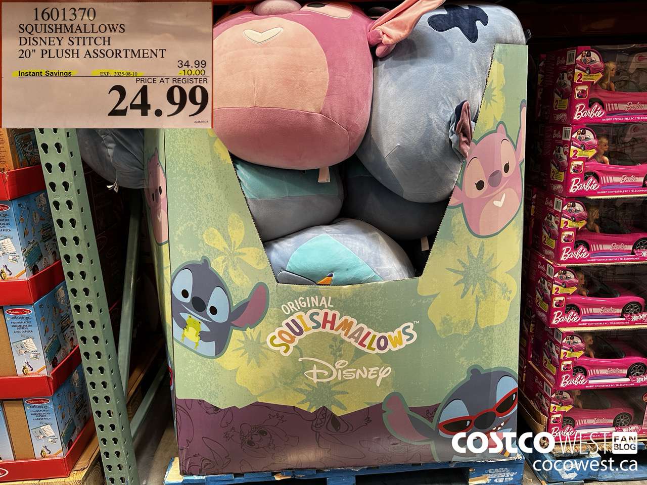 1601370 SQUISHMALLOWS DISNEY STITCH 20inch PLUSH  ($10.00 INSTANT SAVINGS EXPIRES ON 2025-08-10) $24.99
