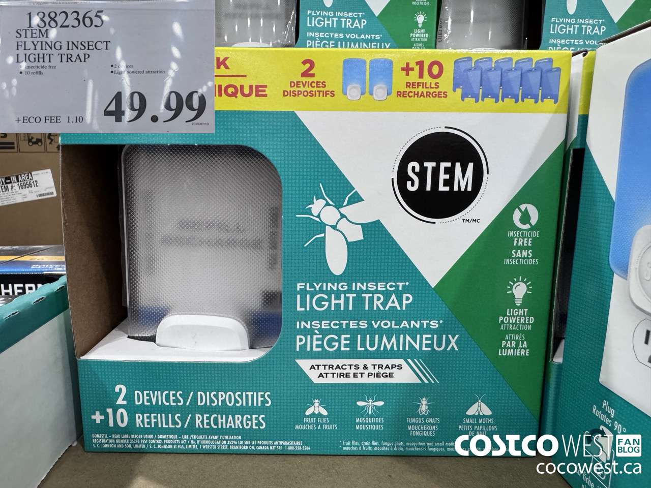 1882365 STEM FLYING INSECT LIGHT TRAP $49.99